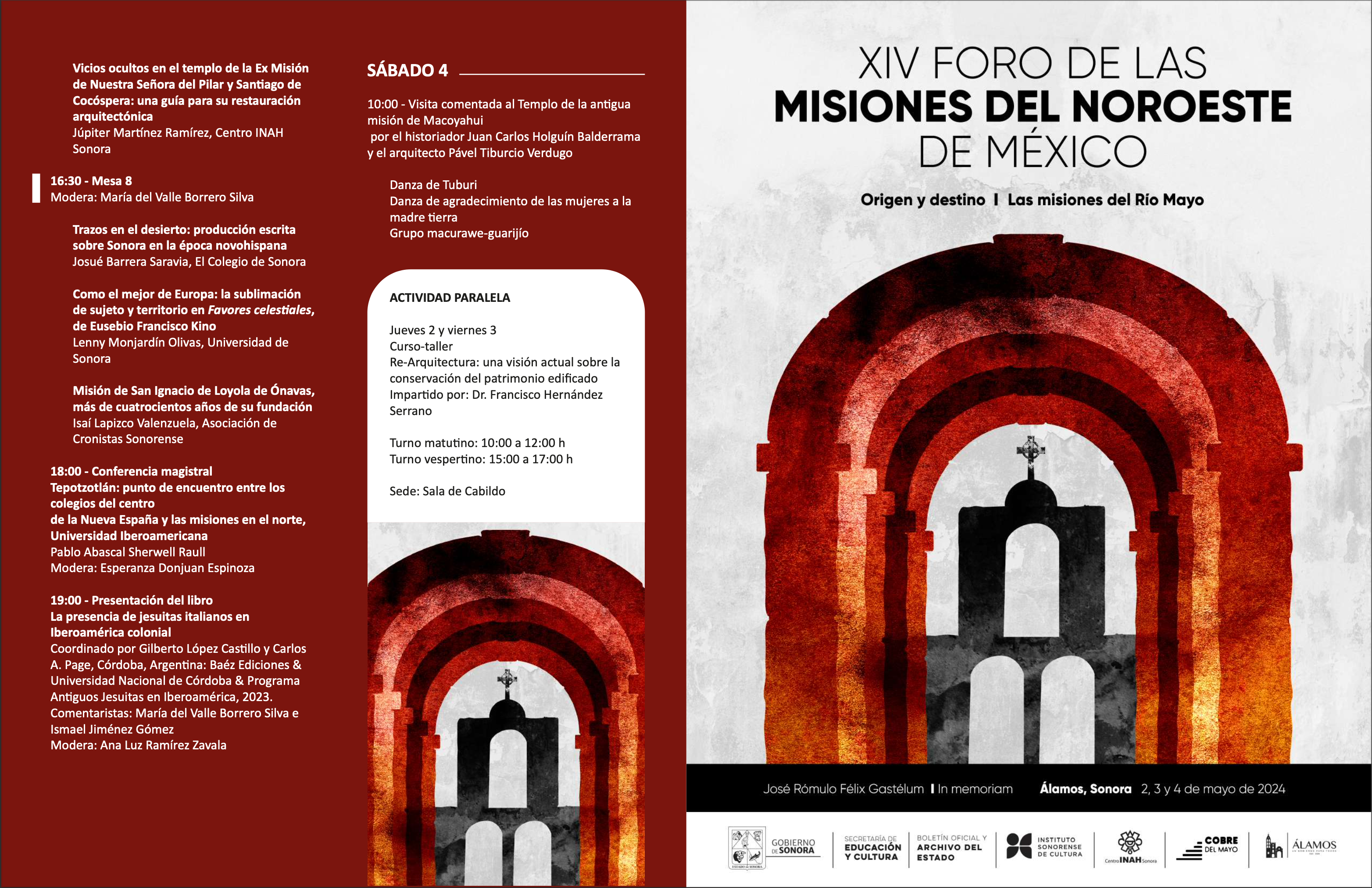 Actividades por el XIV Foro de las Misiones del Noroeste de México